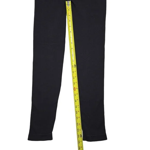 Spanx Leggings Womens Large Black Shapewear Activewear Tummy Control High Waist